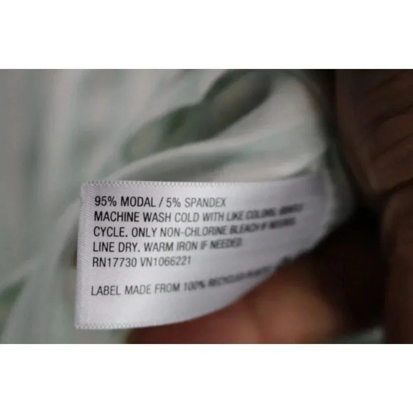 Stars Above Women's Sleepshirt-Size XS-Teal and White Striped-Modal - Picture 7 of 7